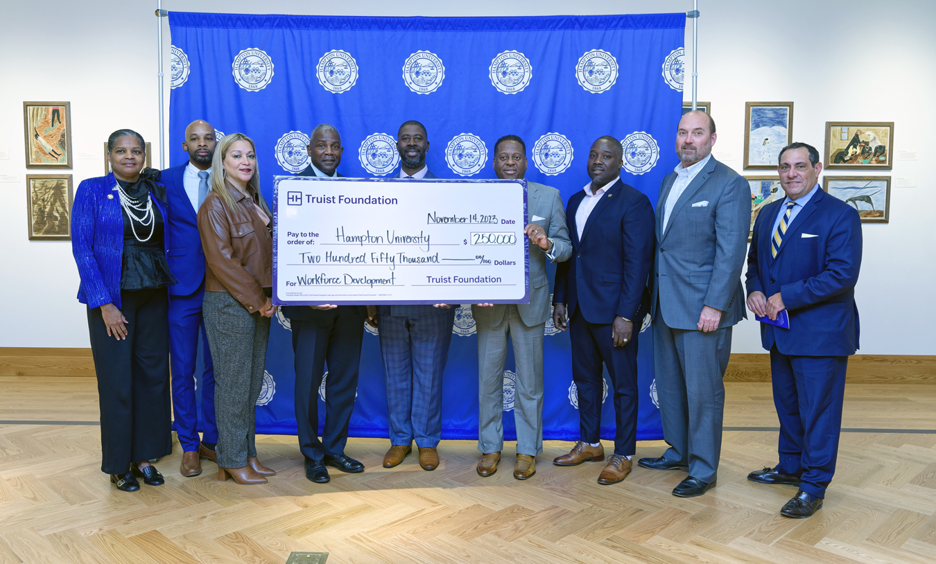 Truist Funds Hampton University “Building Economic Mobility for Low and Moderately Skilled Individuals” Program with $250,000 Grant