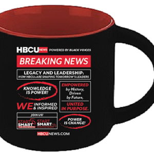 Black/Red Interior “Breaking News” Ceramic Mug